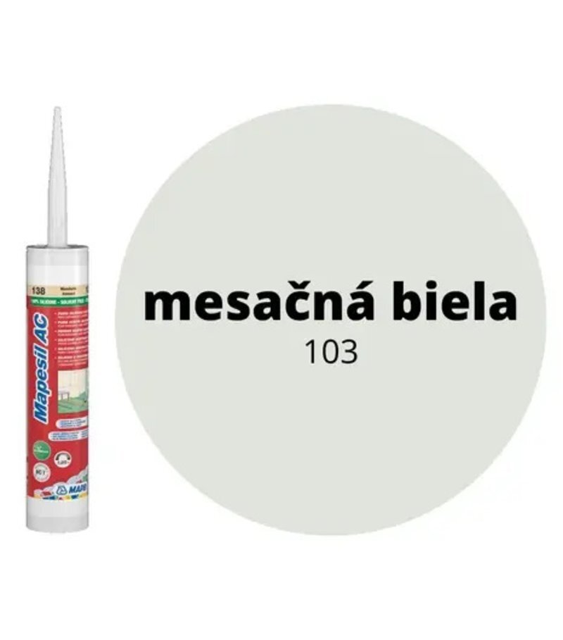 Silikón Mapei Mapesil AC 103 mesačná biela