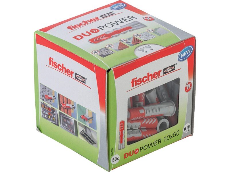 Fischer DuoPower univerzálna hmoždinka 10 x 50 mm, 50 ks