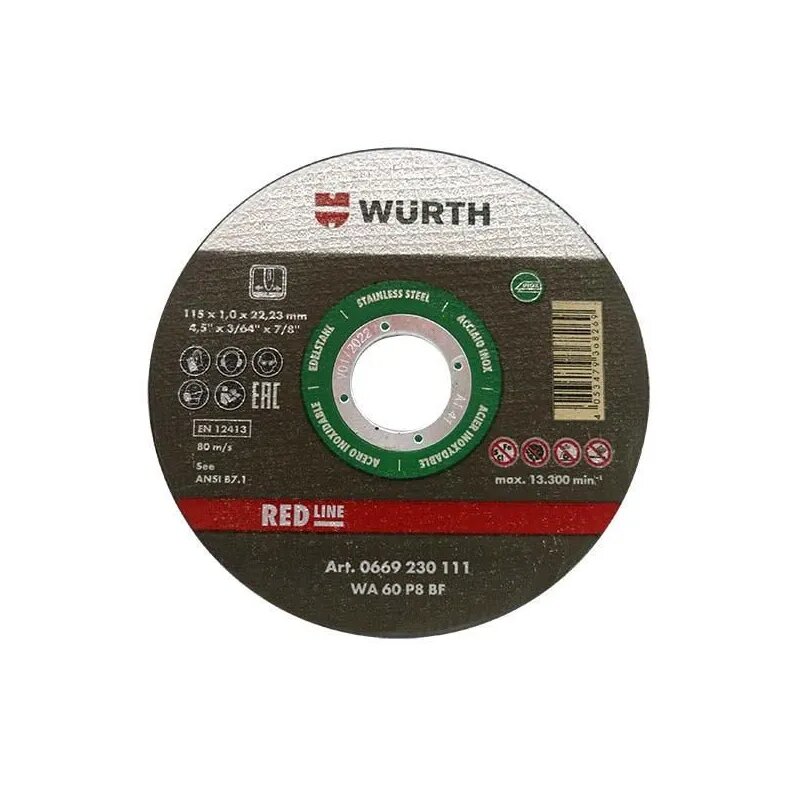 Würth rezný kotúč Red Line 115 x 1,0 x 22,2 mm