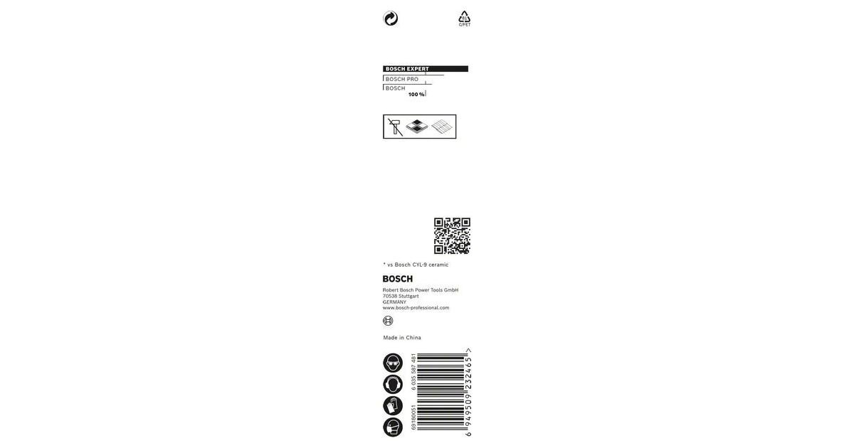 BOSCH EXPERT HEX-9 HardCeramic vrták do keramiky 12 × 90 mm