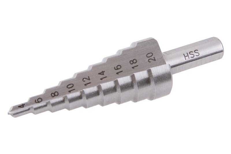 Westberg stupňovitý vrták HSS 4-20 mm, 9 stupňov