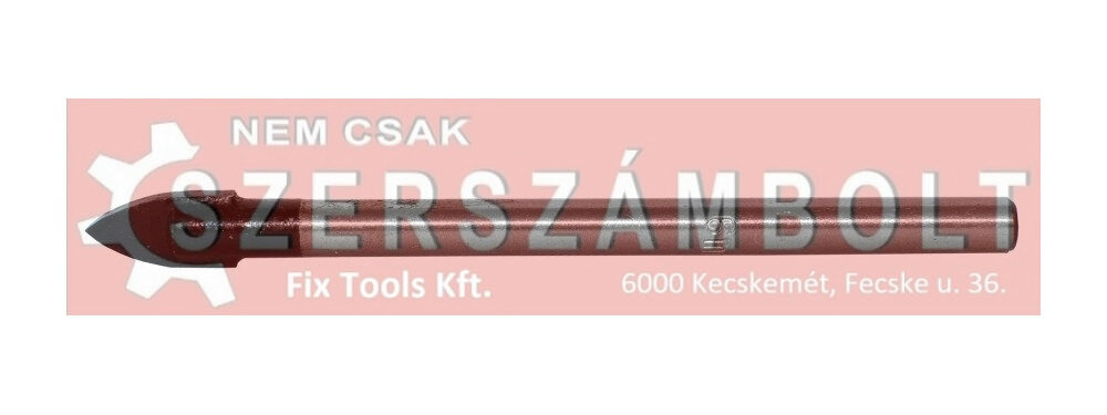Abraboro vrták na sklo 12 x 110 mm, karbidová platnička, valcová stopka