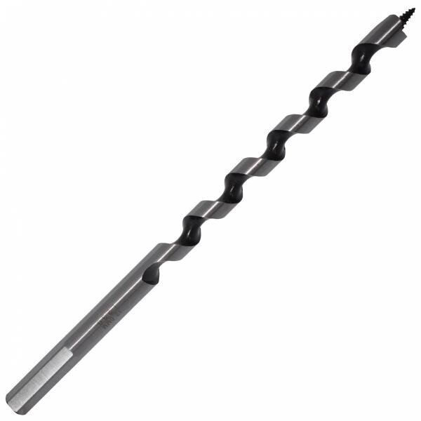 Hadovitý (špirálový) vrták do dreva 8 x 460 mm, HEX stopka, závitovaný hrot