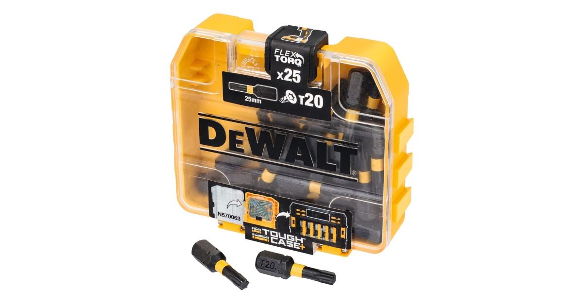 DeWALT DT70557T sada bitov Impact Torsion, Torx, 25 ks, 25 mm