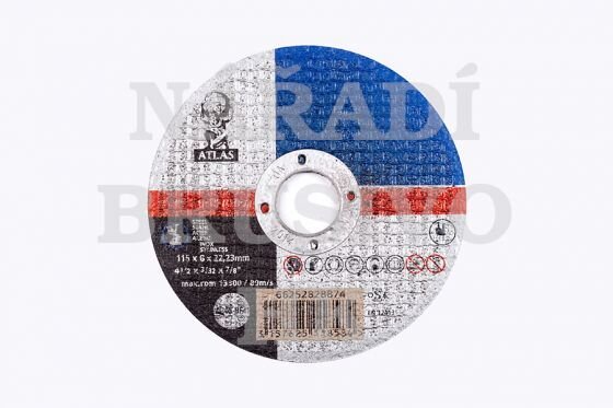 Atlas rezný kotúč 125 × 6,0 × 22,23 mm A24R (na oceľ)