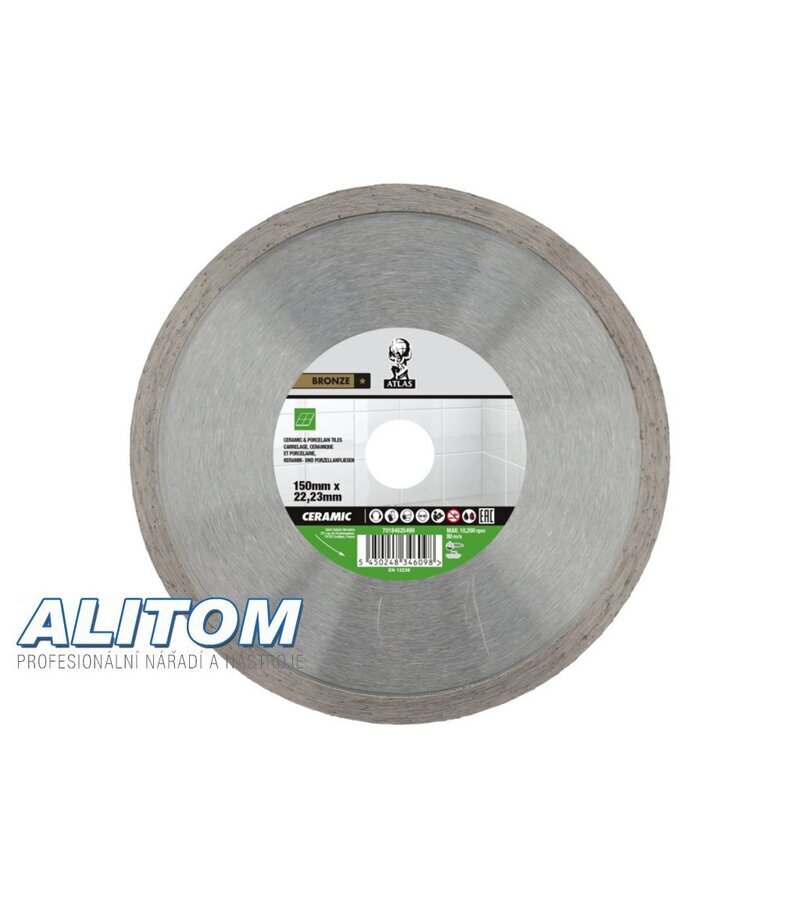 Diamantový kotúč ATLAS Ceramic 150 x 2 x 22,23 mm (keramika)