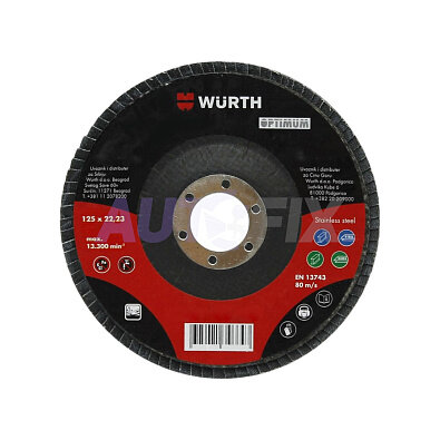 Würth Optimum lamelový brúsny kotúč 125 mm P120 (nerez)