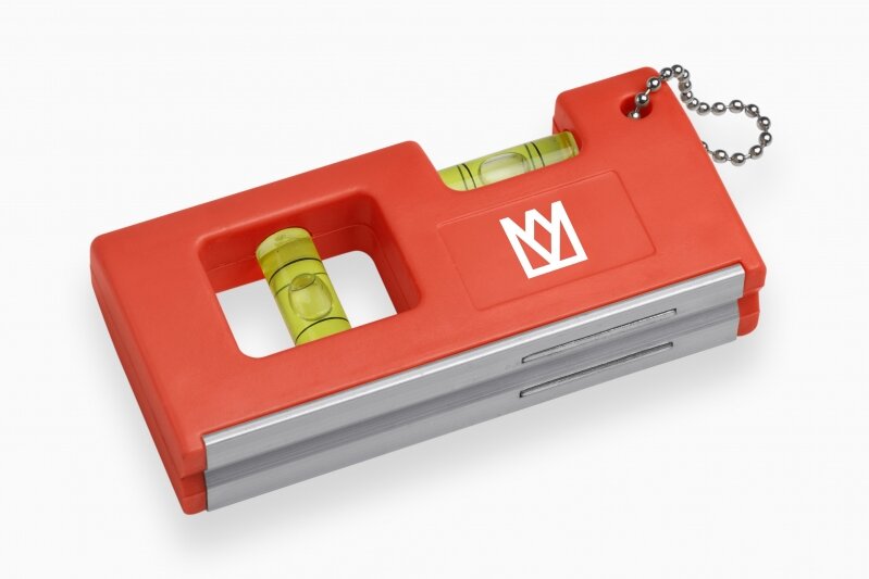 Meister vrecková vodováha 100 mm, 2 libely, s magnetom