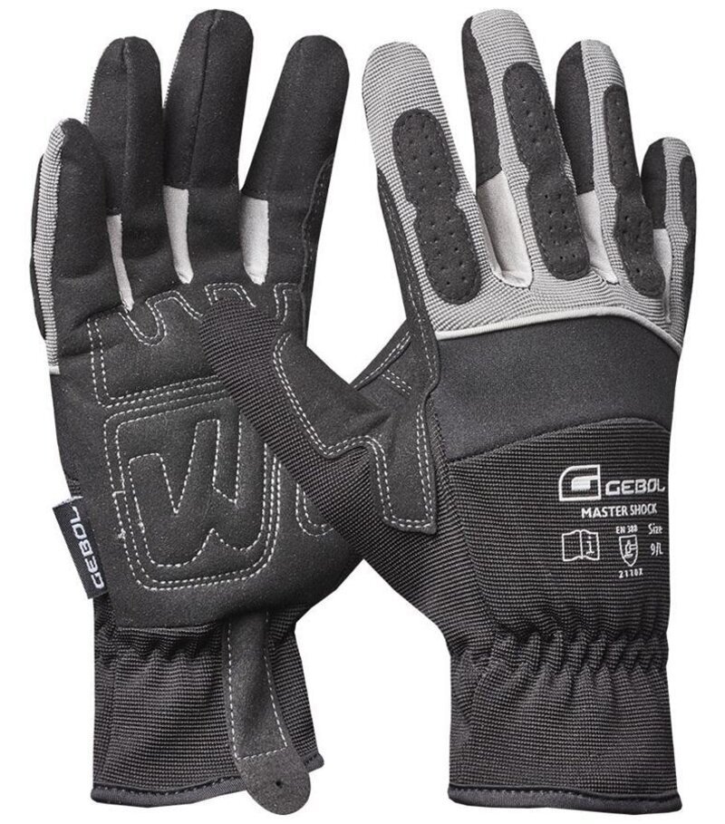 Gebol Master Shock anti-shock pracovné rukavice, veľkosť 9 (L)