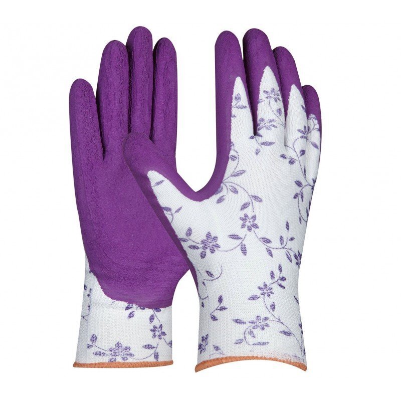 GEBOL záhradnícke rukavice Flower Lila, veľ. 7
