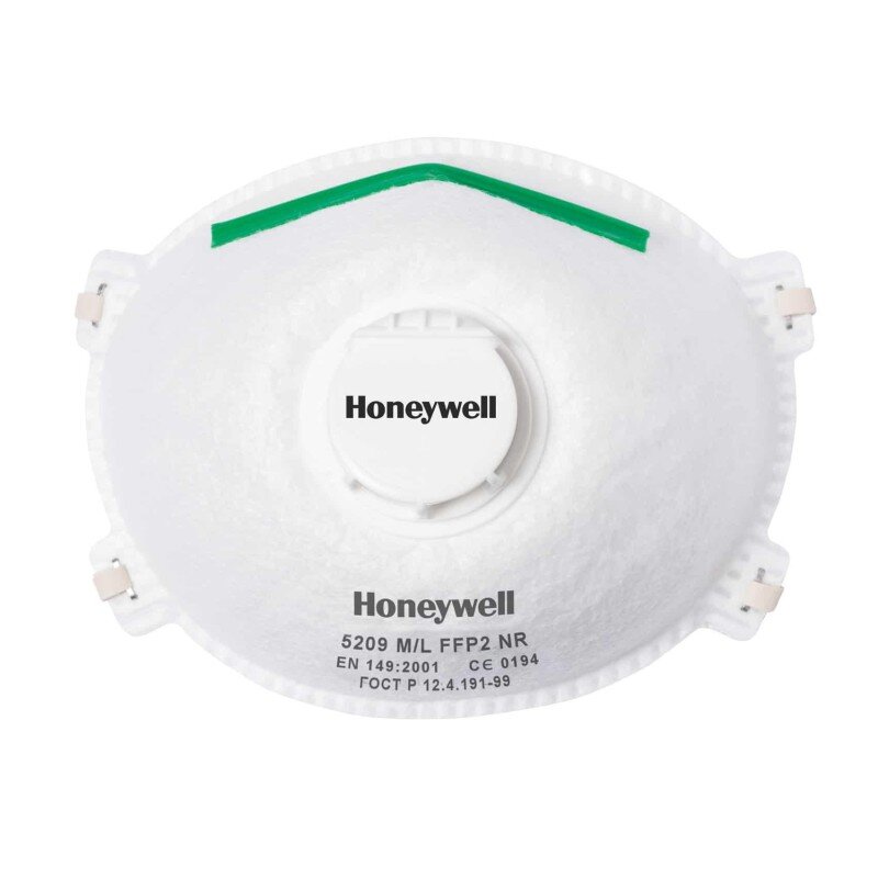 Honeywell 5209 FFP2 respirátor s výdychovým ventilom, veľkosť M/L