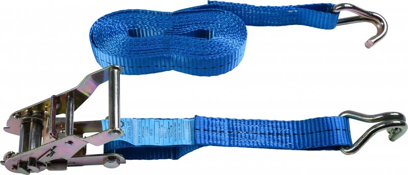 Upínací popruh CONNEX (PES) 25 mm x 5 m, 1,5 t, s ráčnou a hákmi