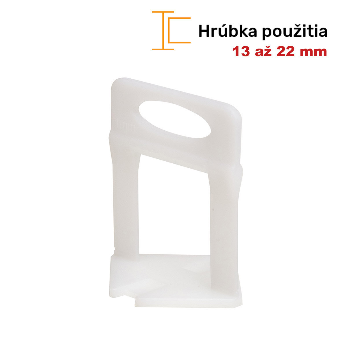Levelys dištančné spony na dlažbu/obklady XL 1 mm, 100 ks