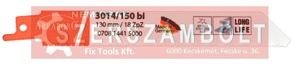 Abraboro plátky píly 3014/150, bi‑metal, 150/130 mm, 5 ks