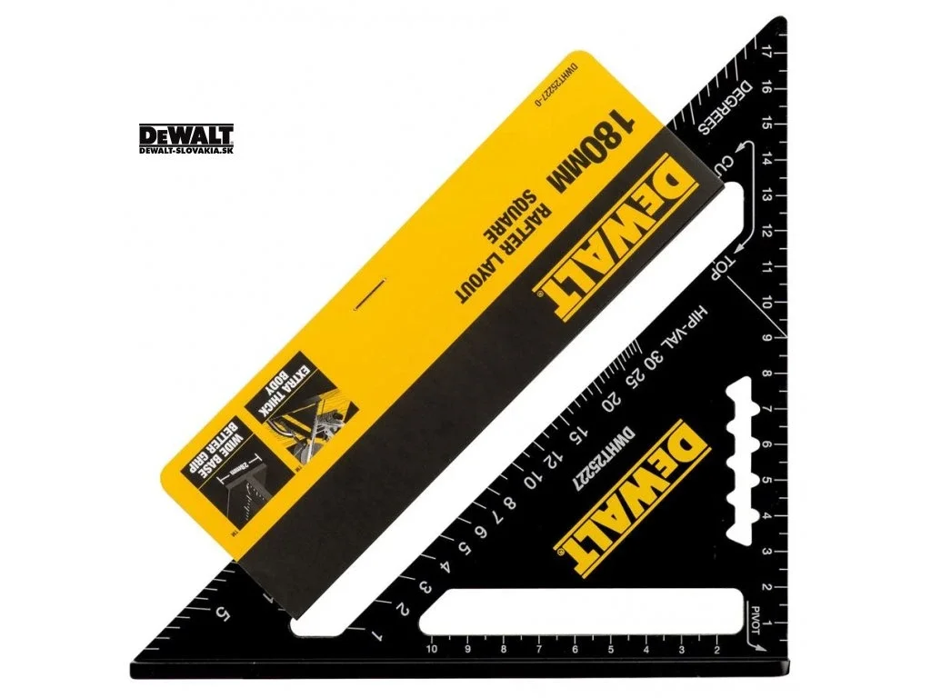 DeWALT uholník pre tesárov 17,5 cm (DWHT25227-0), hliníkový