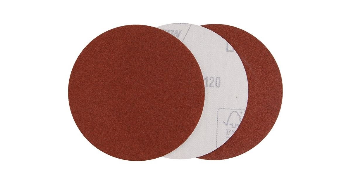 LEVIOR brúsny papier výsek 125 mm P120, suchý zips, 3 ks