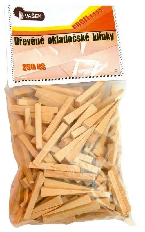 ENPRO Drevené obkladačské klínky 55 x 20 x 10–5 mm, 51 ks
