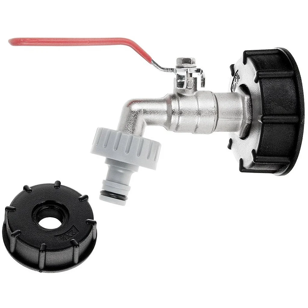 Sada pre IBC kontajner S60x6 – matica + záhradný kohútik 3/4" (GEKO)