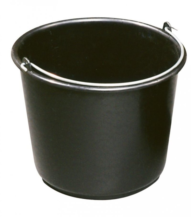 Vedro ReCycled 5 l, stavebné, plastové, čierne