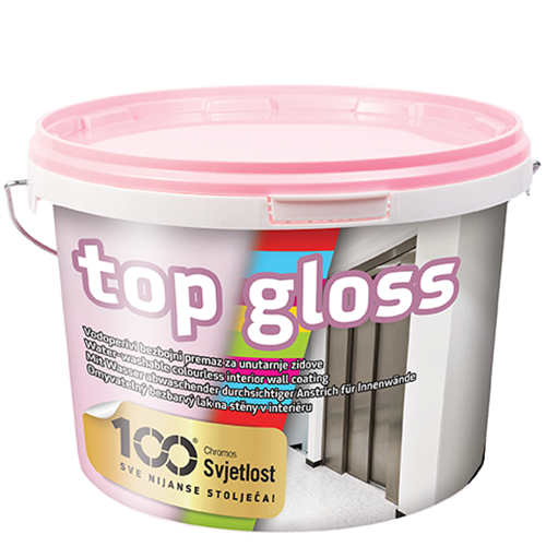 Chromos-Svjetlost Top Gloss lesklý bezfarebný premaz na steny, 0,85 l