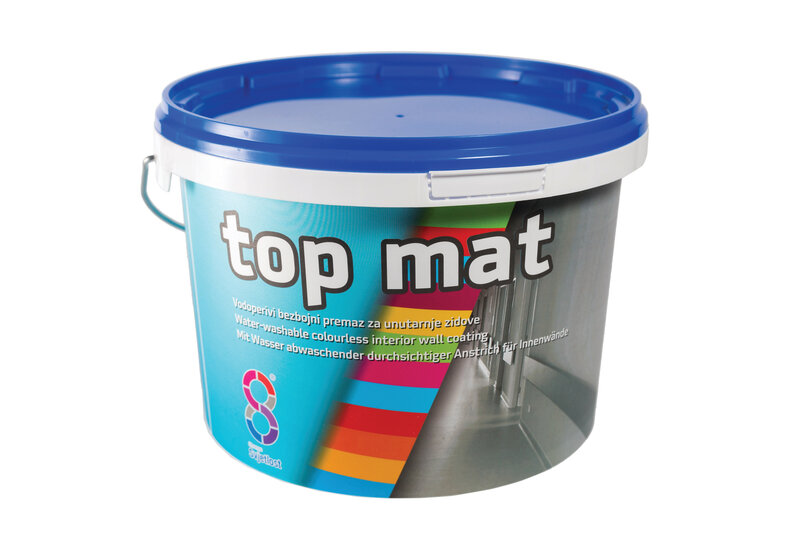 Chromos Top Mat bezfarebný matný lak na steny 5 l
