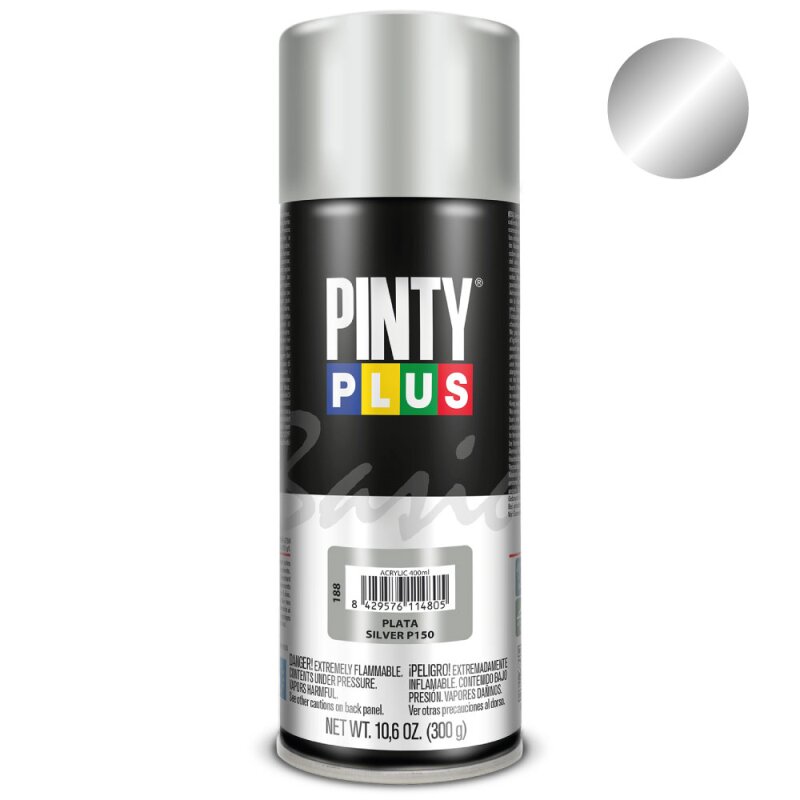 Pinty Plus dekoratívny sprej strieborný (metalický) 400 ml