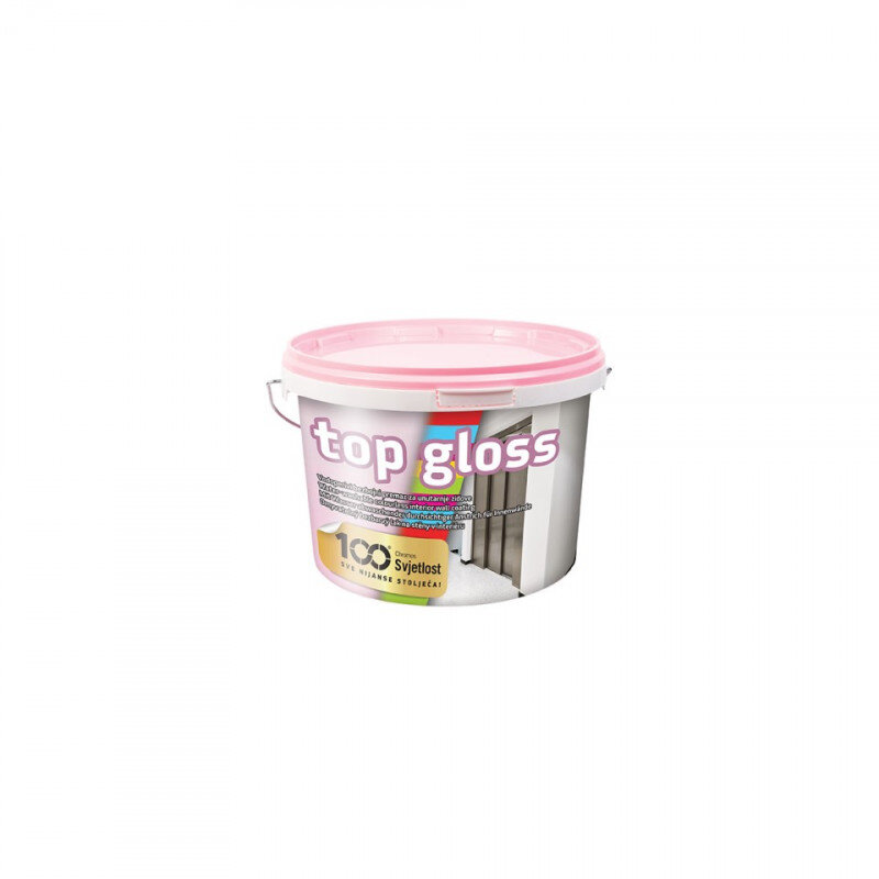Top Gloss bezfarebný lesklý umývateľný náter, 2 l
