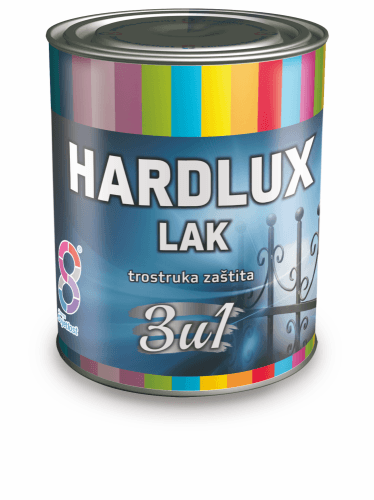 Hardlux Direct 3v1 antikorózna farba na kov, čierna, 0,75 l