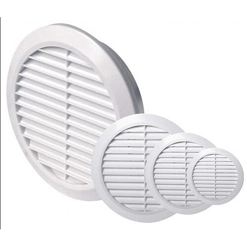 AWENTA TRU-20K ventilačná mriežka okrúhla Ø200/241 mm, biela (s ochranou sieťkou)