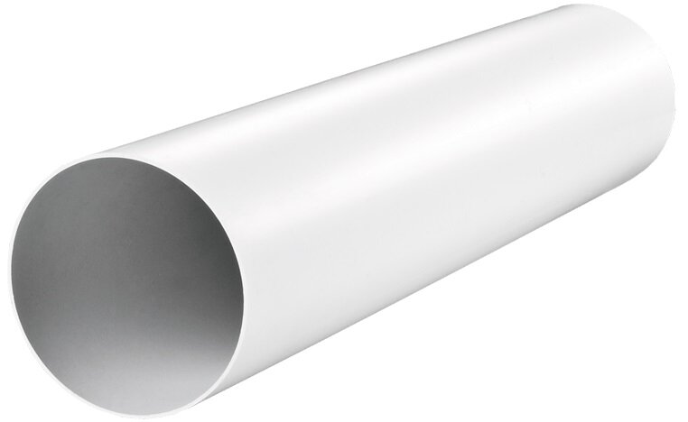 PVC vzduchotechnické potrubie Ø100 mm, pevné, 0,5 m (1005)