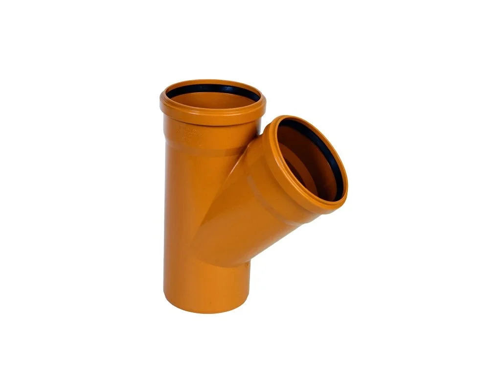 PVC kanalizačná odbočka 100/100 mm, 45°