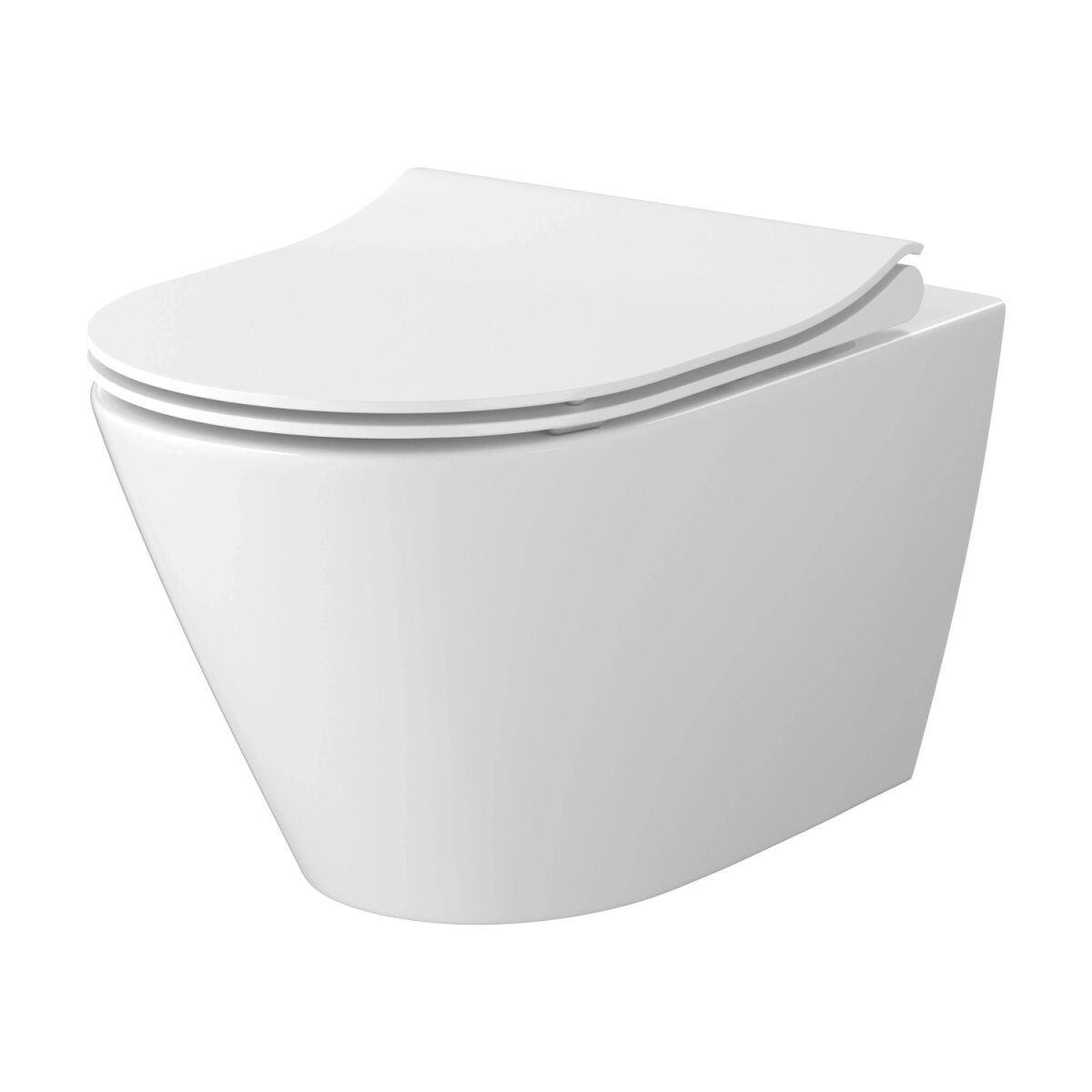 Cersanit SET C199 City Oval – závesné WC (Vortex) s antibakteriálnym sedadlom Soft-close