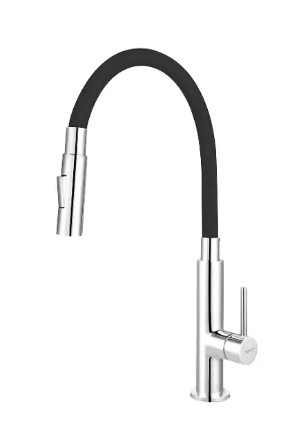 Ferro Zumba Slim drezová batéria 70730-0C, chróm/čierna, flexibilné rameno so sprškou