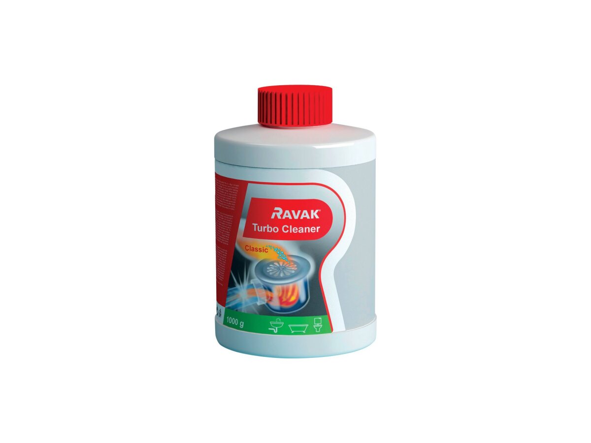 Ravak Turbo Cleaner 1 kg – čistiaci prostriedok na odpadový systém