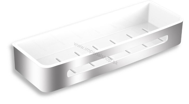 Novaservis Yacore sprchová polička nerezová veľká, 350×123×56 mm