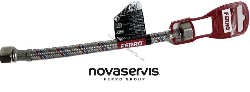 Novaservis nerezová flexi hadička M1/2" x M3/8" - 30 cm