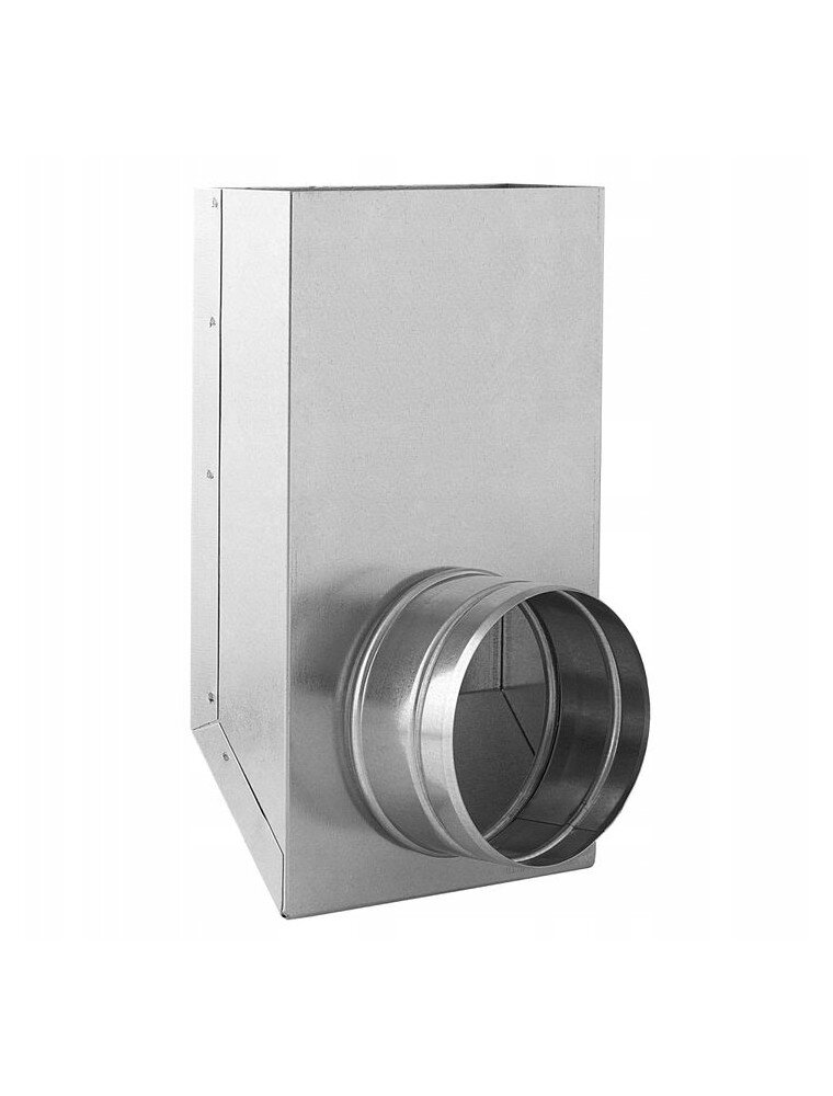 DARCO tvarovka L redukcia 200x90 → Ø125 mm, pozinkovaná