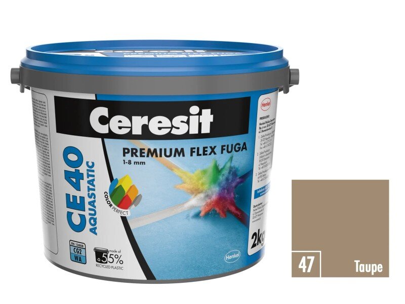 Ceresit CE 40 Aquastatic škárovacia hmota Taupe 2 kg