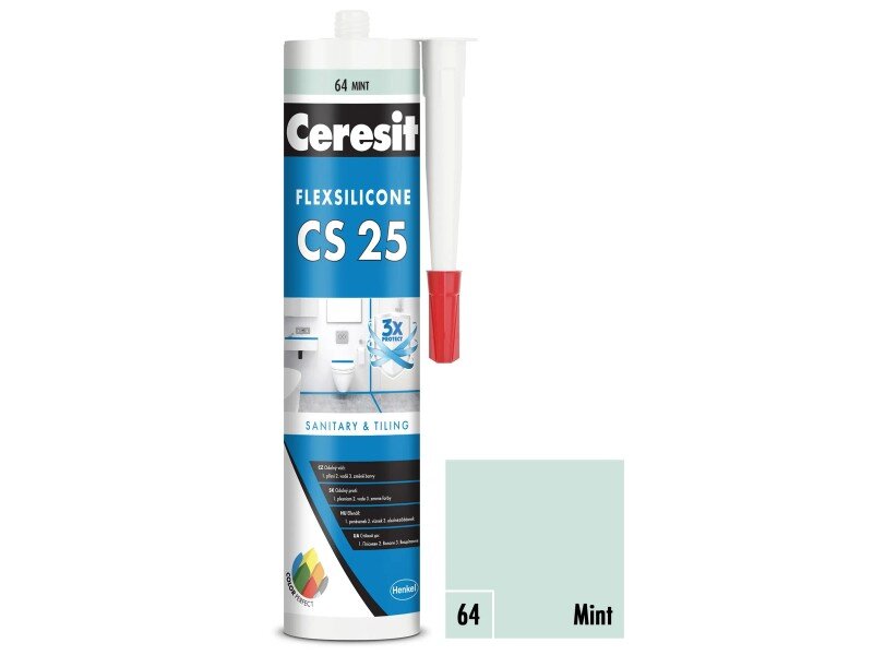 Ceresit CS 25 sanitárny silikón Mint 280 ml