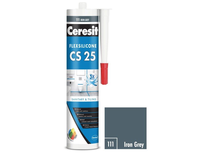 Ceresit CS 25 sanitárny silikón Iron Grey 280 ml