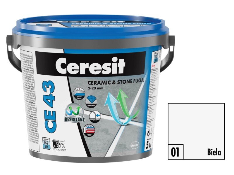 Flexibilná škárovacia hmota CE 43 sivá 5kg