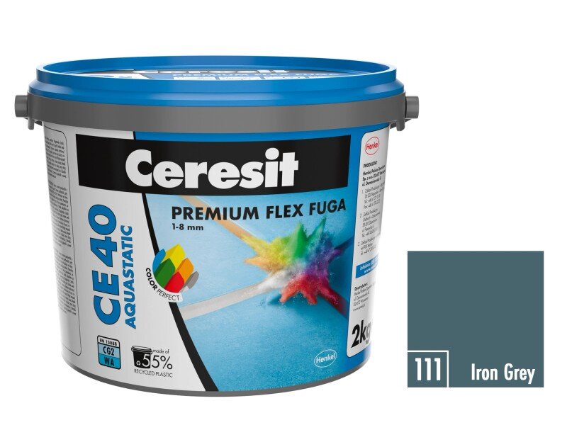 Ceresit CE 40 Aquastatic Iron Grey 2 kg – škárovacia hmota