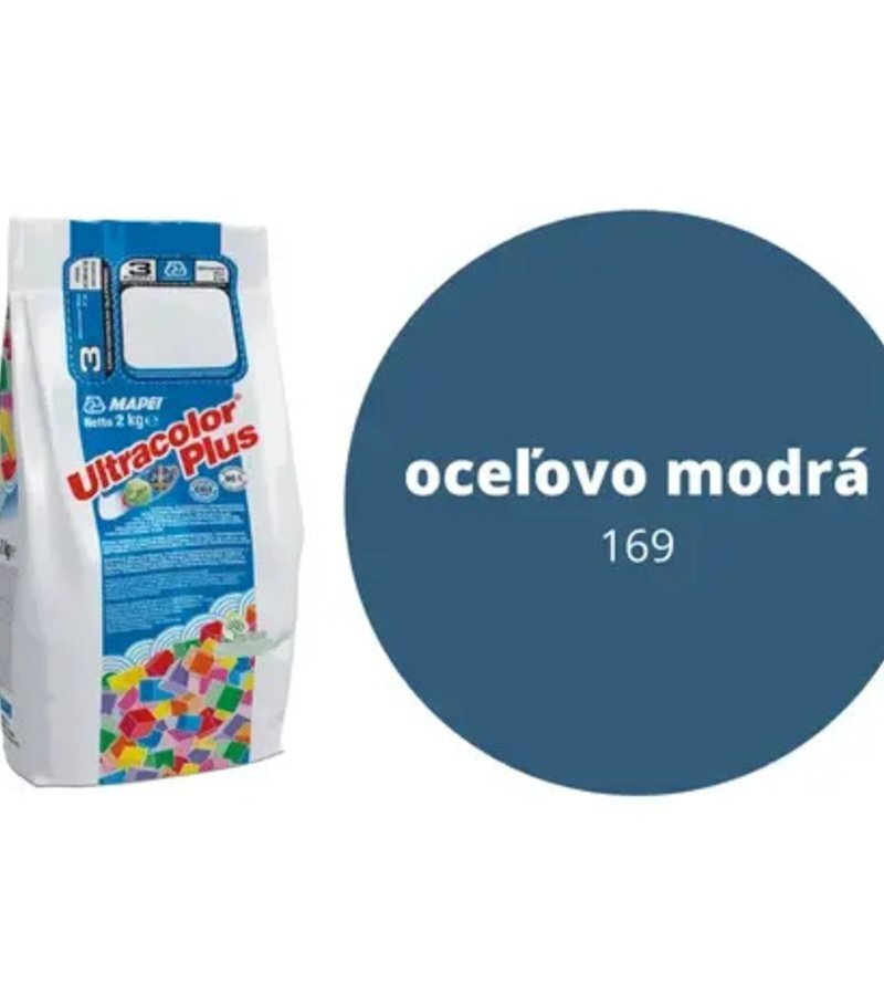 Mapei Ultracolor Plus 169 - škárovacia hmota, oceľovo modrá, 2 kg