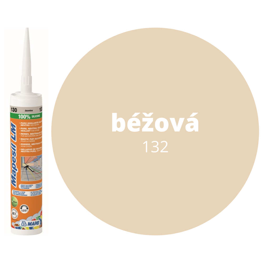 Mapei Mapesil LM 132 — silikónový tesniaci tmel, 310 ml, béžová (132)