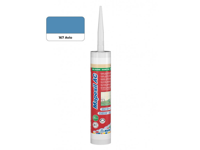 Mapei Mapesil AC 167 avio 310 ml - sanitárny silikónový tesniaci tmel