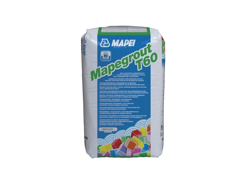 Mapei Mapegrout T60, vláknami vystužená tixotropná malta, 25 kg