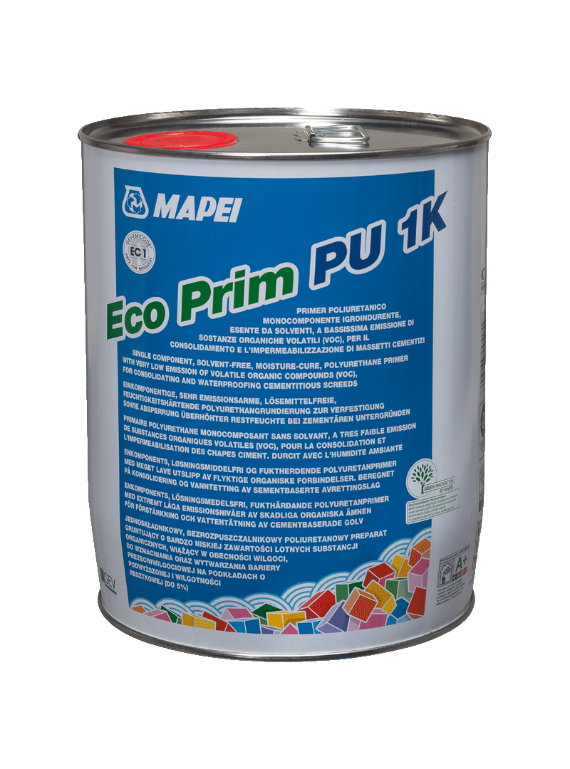 Mapei Eco Prim PU 1K – jednozložkový polyuretánový penetračný náter, 10 kg