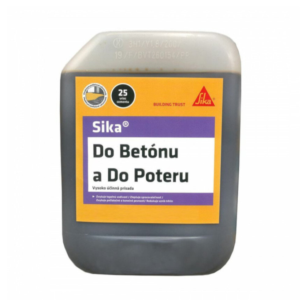 Sika SikaPlast 110 Eco – prísada do betónu a poteru, 5 l