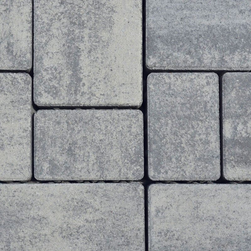 Semmelrock Toscana 6 cm sivo-čierna melírovaná betónová dlažba (viacformátová)