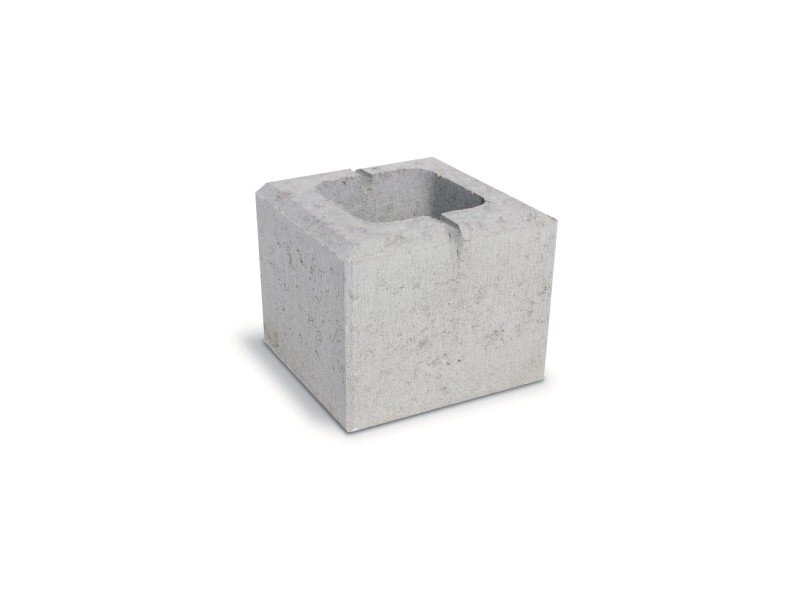 Semmelrock Rivago – polovičný plotový prvok 20 x 20 x 16 cm, sivý